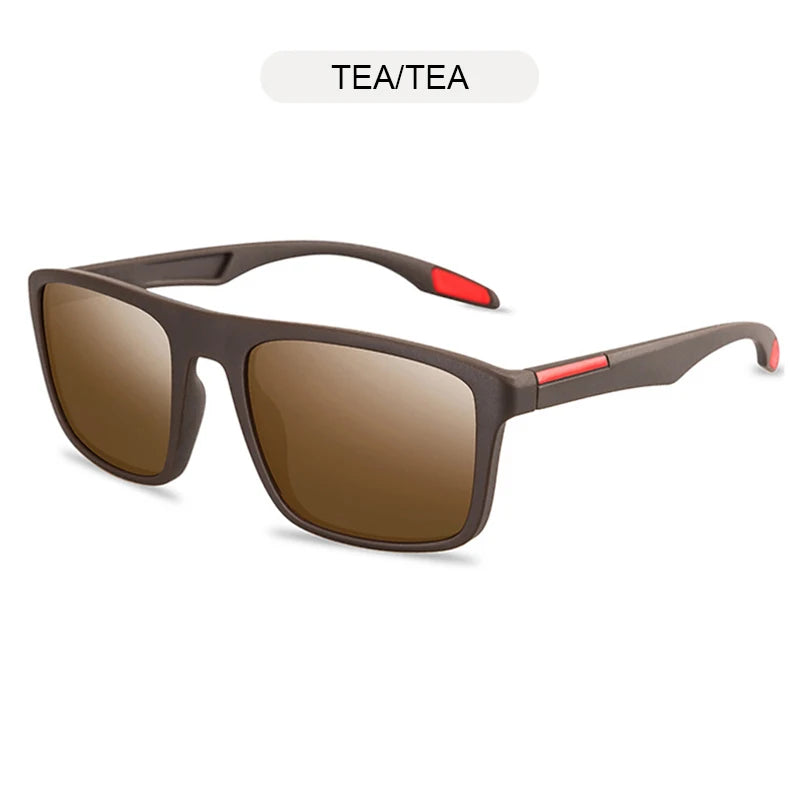 Vintage Square Men Sunglasses Polarized Fashion Black Sun Glasses Male Stylish Driving Shades Sports Eyewear UV400