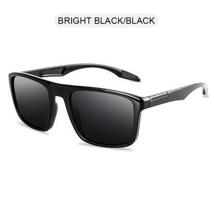 Vintage Square Men Sunglasses Polarized Fashion Black Sun Glasses Male Stylish Driving Shades Sports Eyewear UV400