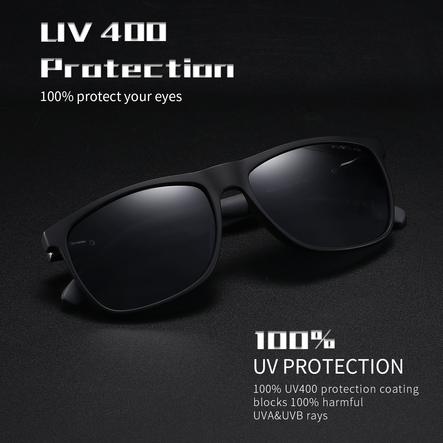 Men'S Polarized Sunglasses TR90 Frame UV400 Sport Sunglasses