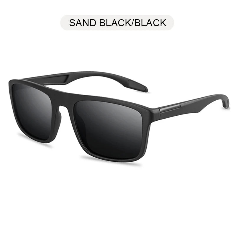 Vintage Square Men Sunglasses Polarized Fashion Black Sun Glasses Male Stylish Driving Shades Sports Eyewear UV400